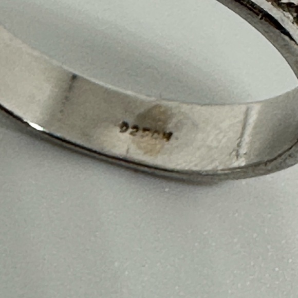 Sterling Silver 925 Ring XO Pattern Unisex - Picture 5 of 8